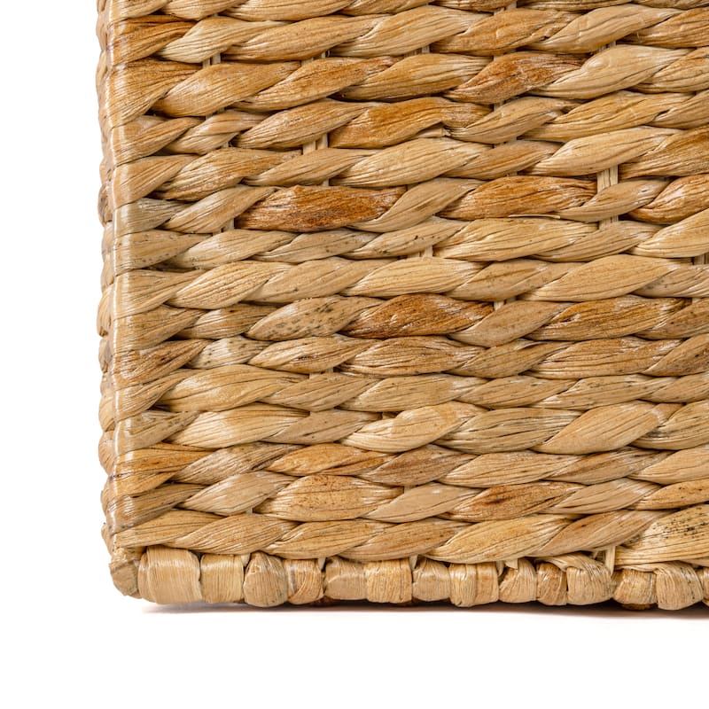 happimess Traditional Assorted Hand-Woven Hyacinth/Iron Baskets, (Set of 10)