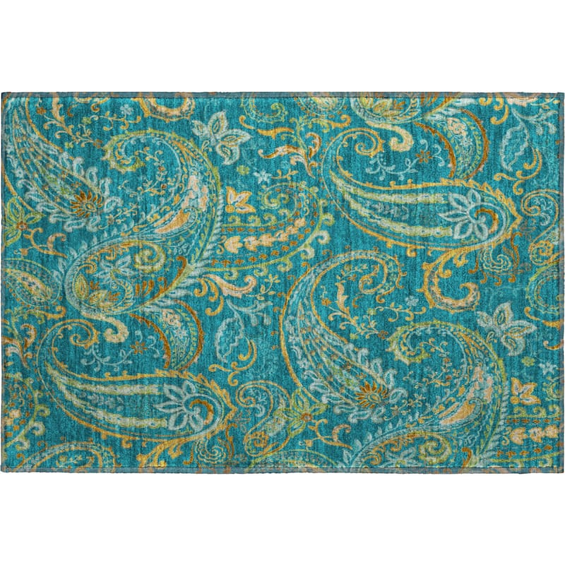 Premium Washable Super Soft Traditional Paisley Mayfield Rug