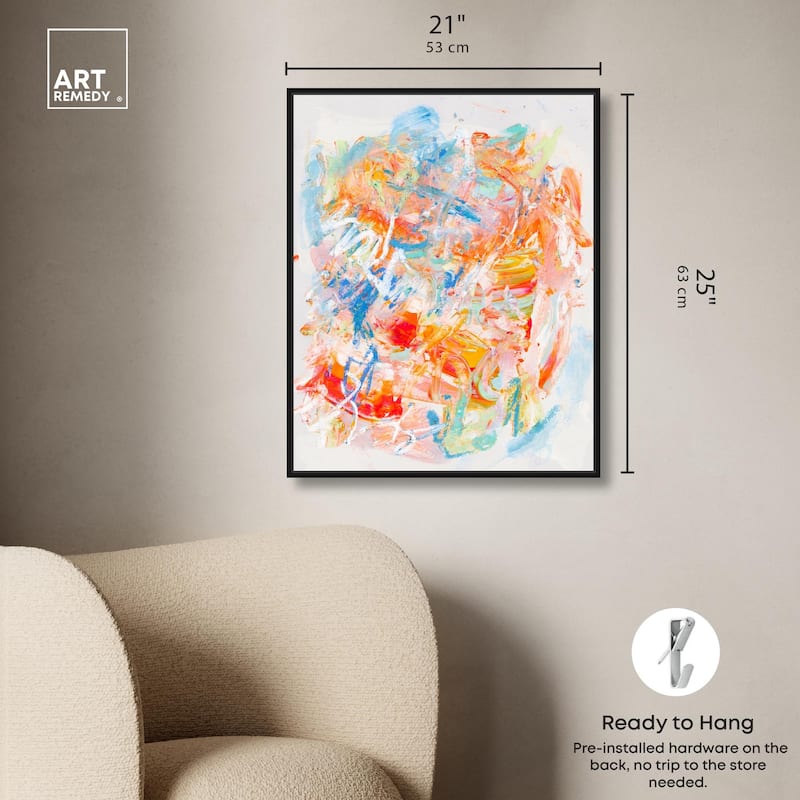 Swirling Hues I Canvas by Art Remedy