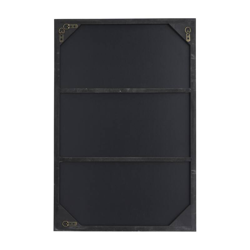 Wood Room Wall Mirror with Thin Minimalistic Frame - Black, White or Gold - Roche River Decor