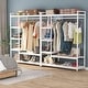 preview thumbnail 15 of 27, Free -Standing Closet Organizer Storage Shelves and Hanging Bar