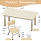 preview thumbnail 10 of 22, Kids Table and 6 Chair Set with Storage Box, Height Adjustable Toddler Table