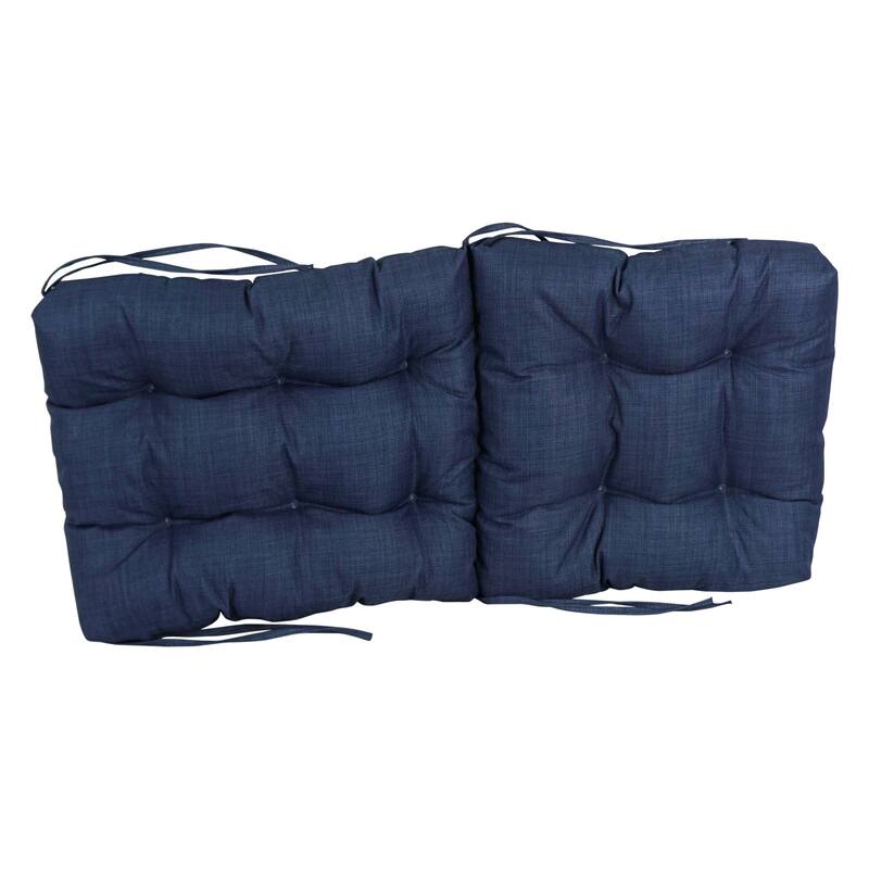 Multi-section Tufted Outdoor Seat/Back Chair Cushion (Multiple Sizes)