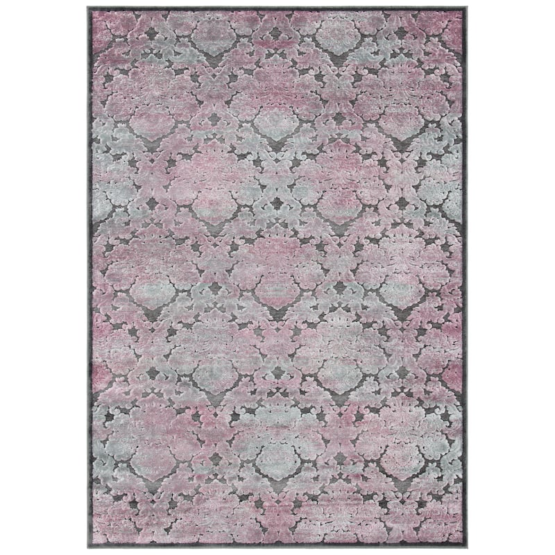 SAFAVIEH Paradise Arpita Boho Modern Viscose Rug - 5'3" x 7'6" - Charcoal/Multi - Rectangle