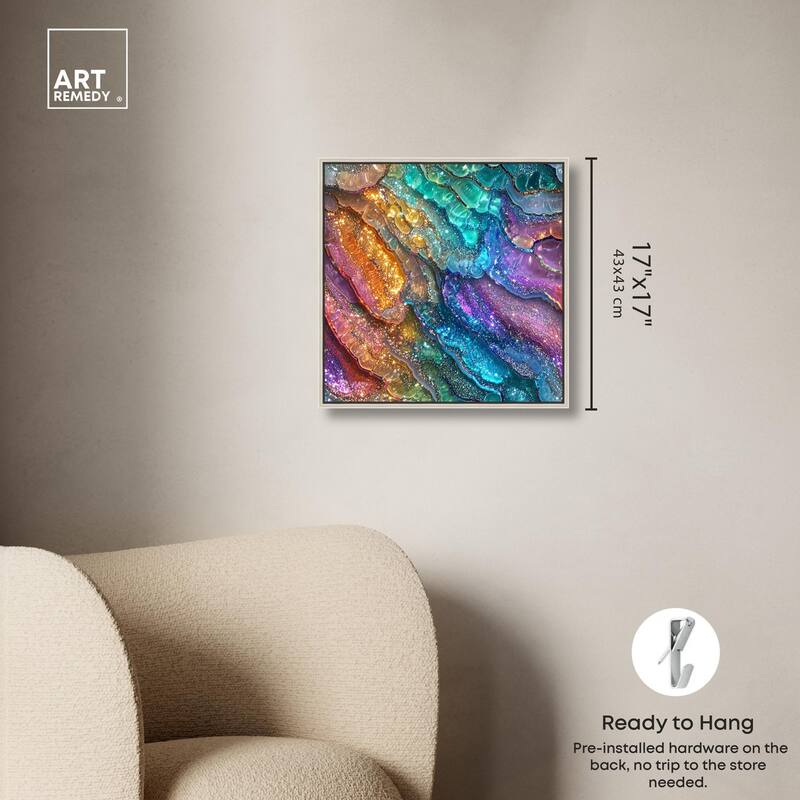 Glittering Spectrum I Canvas by Art Remedy