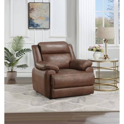 Worthington Dark Brown Padded Arm Accent Chair