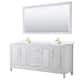 Option White / White Quartz Top / Brushed Gold Hardware