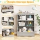 preview thumbnail 7 of 6, 3-Tier Children Storage Bookcase with 5 Open Compartments - 26.5" x 16" x 34.5"