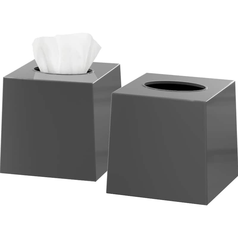 DWËLLZA HOME Tissue Box Cover Square Grey