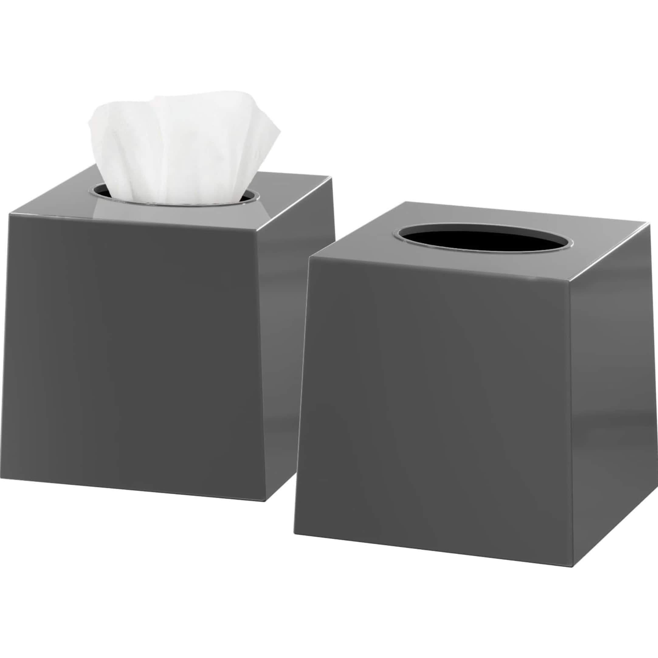 Tissue Box Cover with Magnetic Bottom, 1 Pcs - Overstock - 42690694
