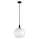 Option Clear Water Glass / Matte Black
