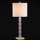 preview thumbnail 5 of 15, Nala 28.5" Crystal LED Table Lamp, Clear/Brass (Set of 2) by JONATHAN Y