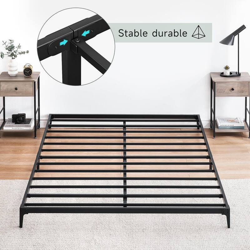 Heavy Duty Metal Platform Bed Frame