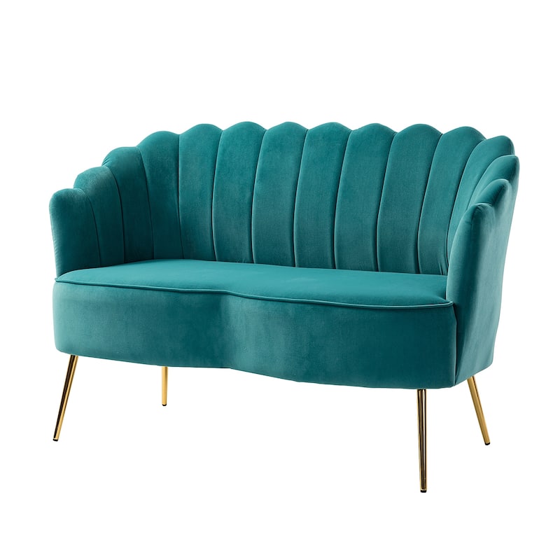 Xabier 52''Loveseat with Flower Shaped Back Design