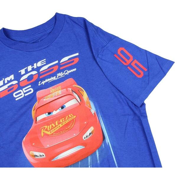 Shop Disney Cars Toddler Boys Lightening Mcqueen I M The Boss 95
