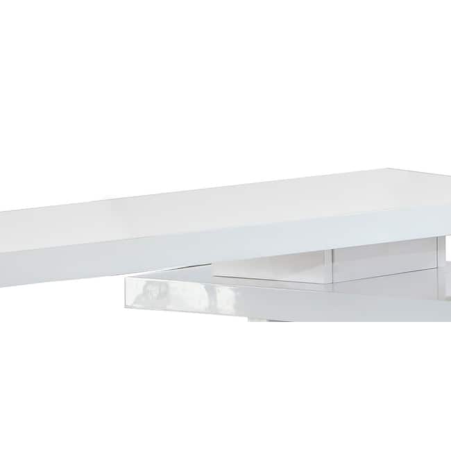 Somette Gloss White Motion Home Office Desk