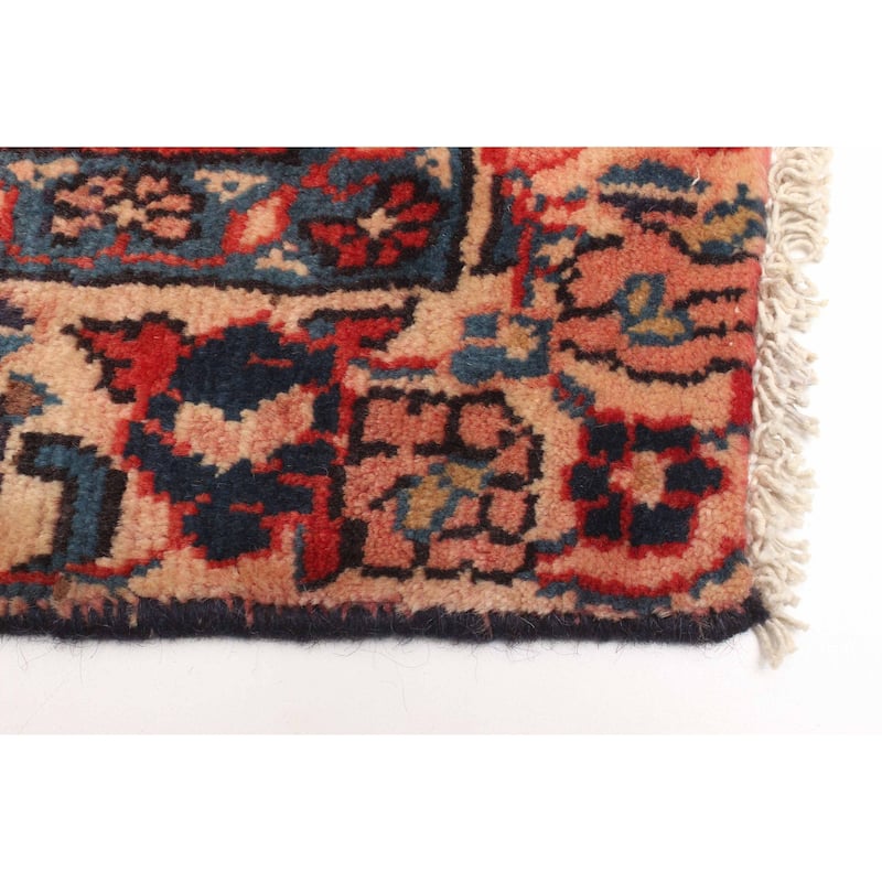 ECARPETGALLERY Hand-knotted Andelz Red Wool Rug - 3'3 x 4'6