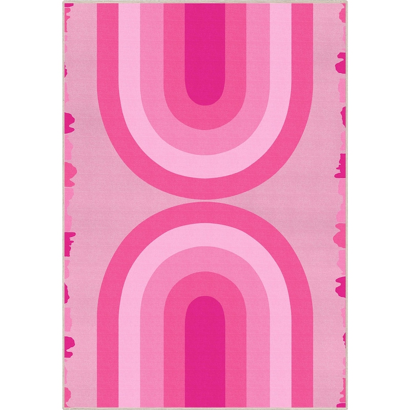 Well Woven Apollo Rainbow Modern Flat-Weave Stain Resistant Area Rug