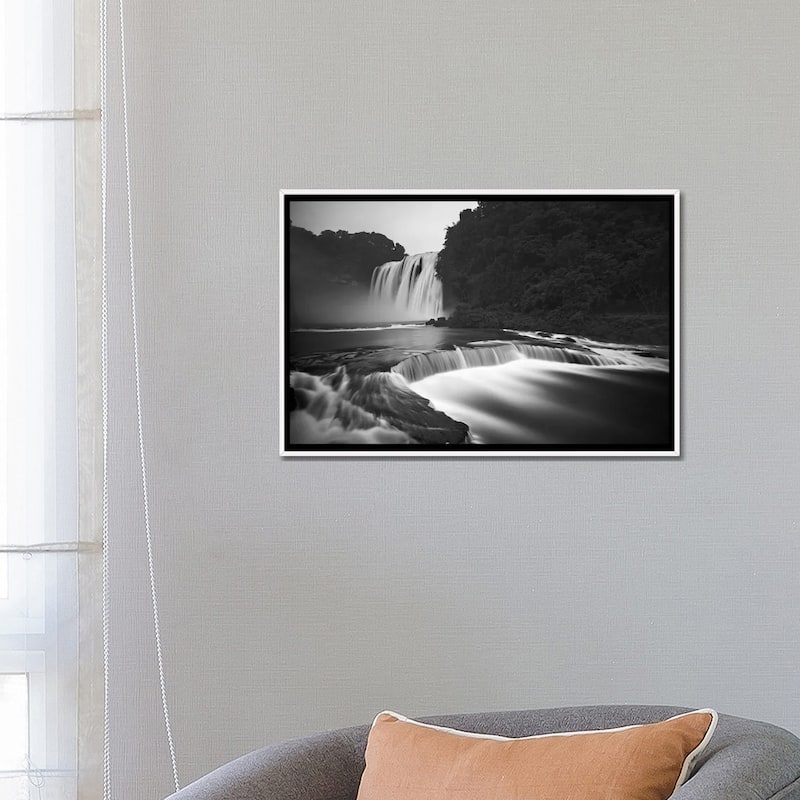 iCanvas "Huangguoshu Waterfalls" by Yan Zhang Framed Canvas Print