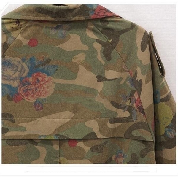 women's army denim jacket