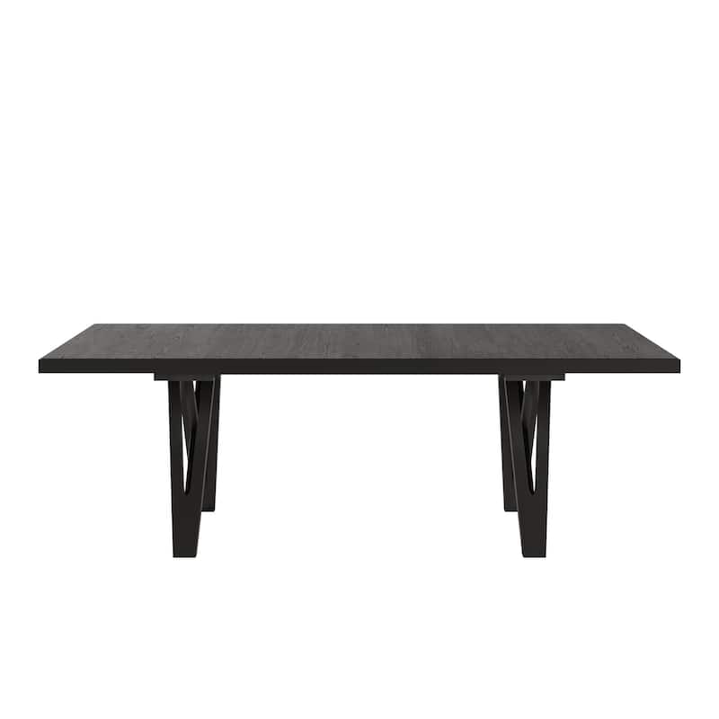 Harstad 72"-90" Wood Finish Extendable Dining Set by iNSPIRE Q Modern