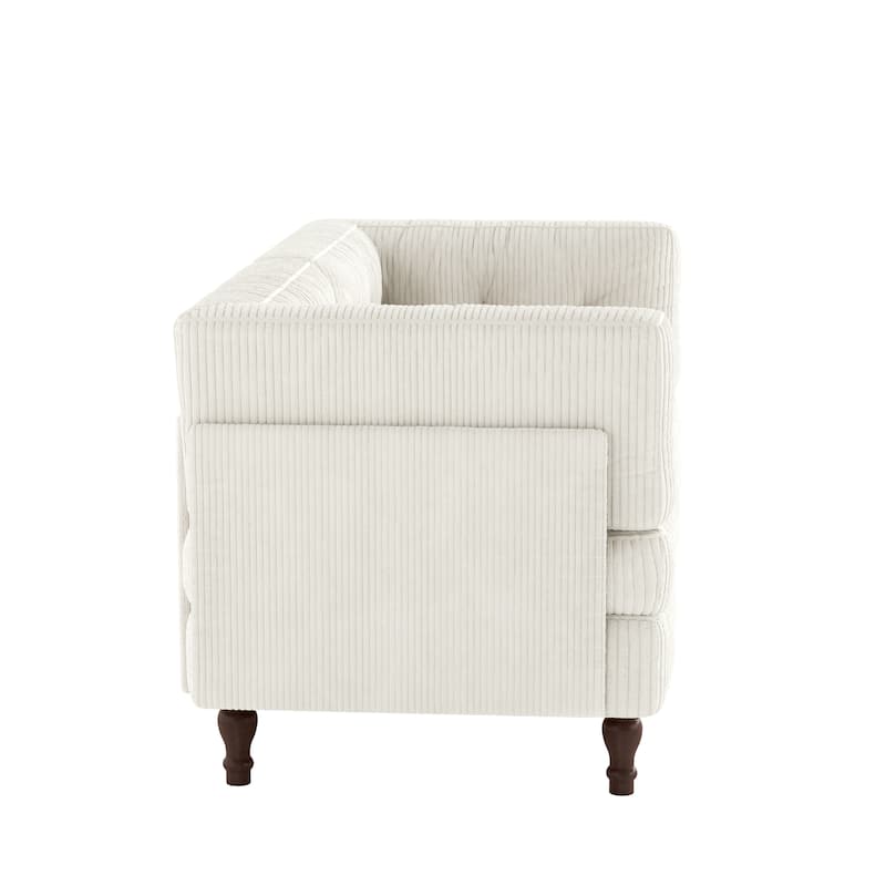 Oversized Sofa Corduroy Tufted Modular Sectional Set