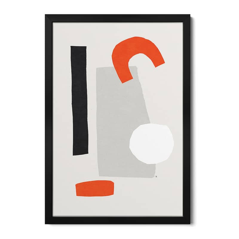 PaperCuts II Premium Framed Poster by Tracie Andrews - Black - 32x24x1