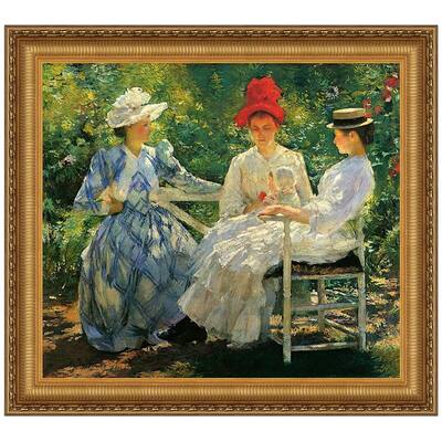 26.25X24.25 SISTERS A STUDY IN SUNLIGHT DESIGN TOSCANO Three Sisters painting
