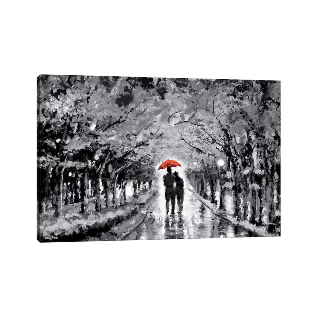 iCanvas "Park In Love Red Umbrella" by P.D. Moreno Canvas Print