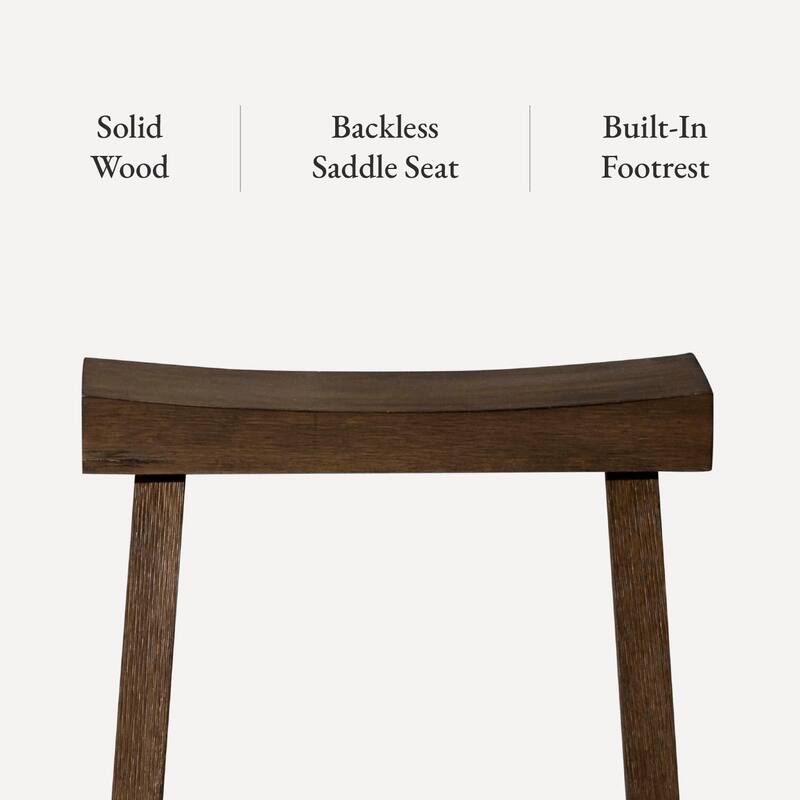 Maven Lane 31" Vincent Bar Height Kitchen Stool