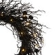preview thumbnail 3 of 1, National Tree Company 24" Artificial Deadwood Twig Wreath, 30 Orange LED Lights, Battery Operated - 2 ft