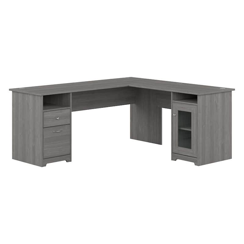 Cabot 72W L Shaped Computer Desk with Storage by Bush Furniture