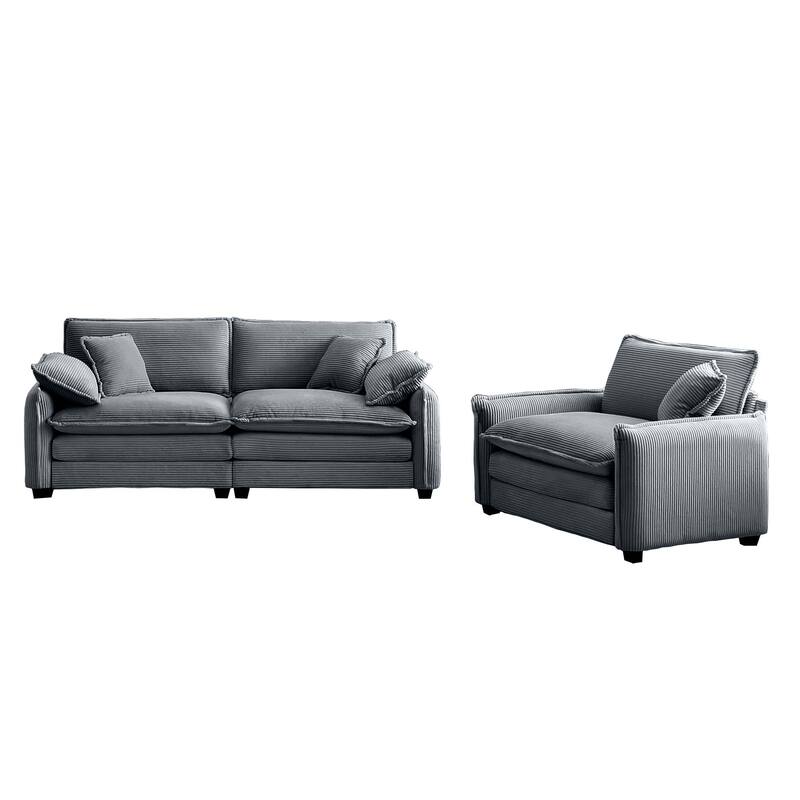 2+1Seater Flexible Combinations Sofa Set with Removable Armrests