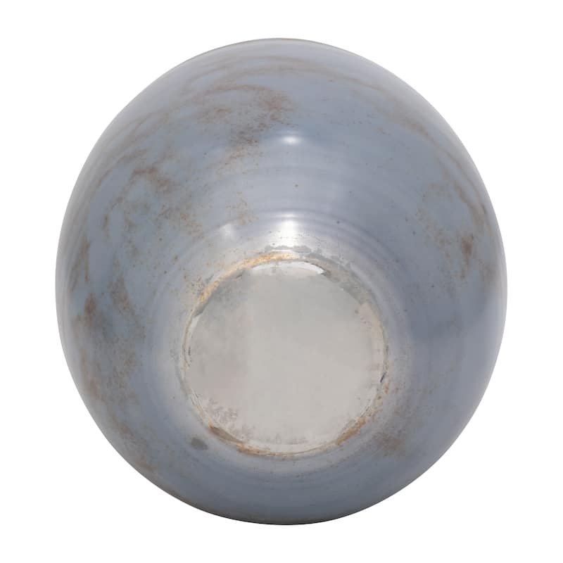 Sagebrook Home Glass Blue Cylinder Vapor Glass