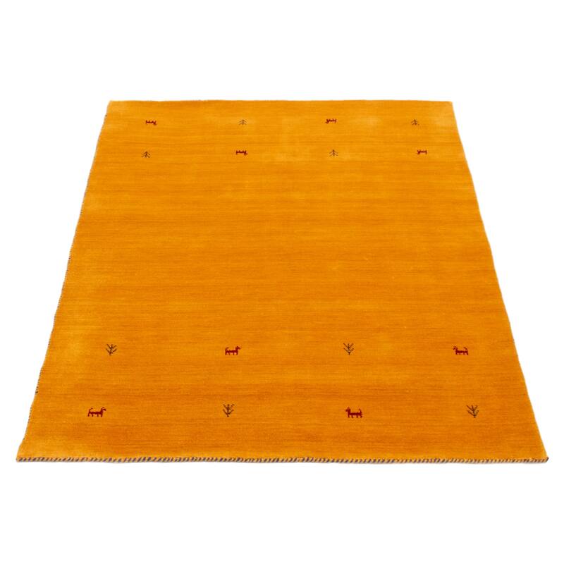 Kashkuli Gabbeh Gold Rug 4'8" x 6'5" - 4'8 x 6'5