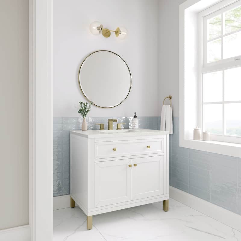 James Martin Vanities 503-V36-3LDL Chicago 36" Free Standing Single