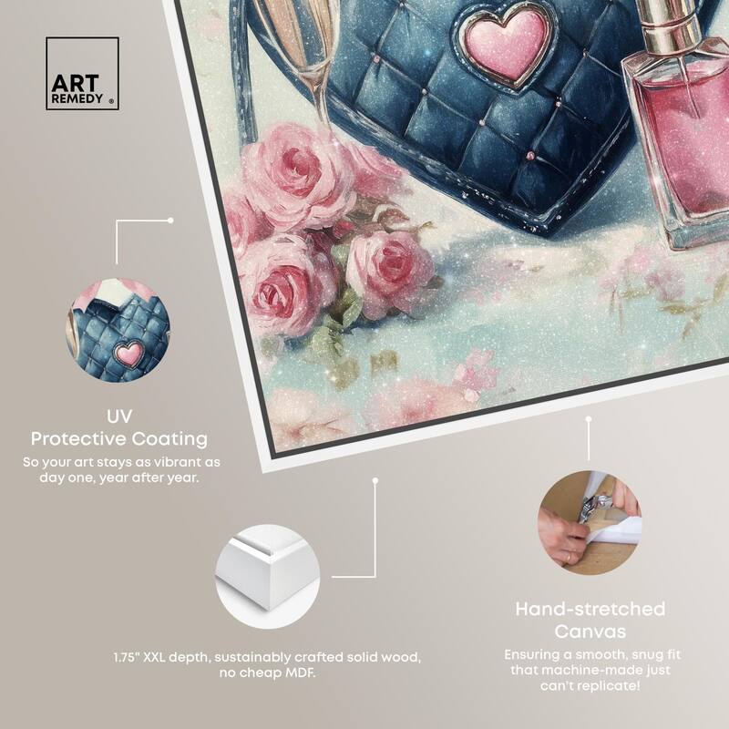 Little Heart Shaped Purse II Canvas by Art Remedy