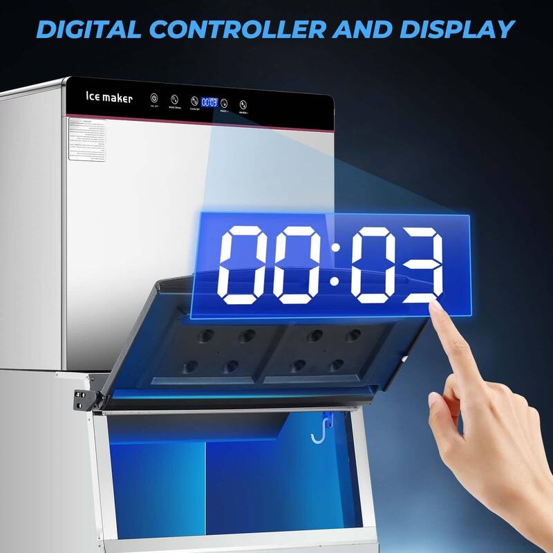 Commercial Ice Machine Industrial with 550LBS/1 Day Ice Maker