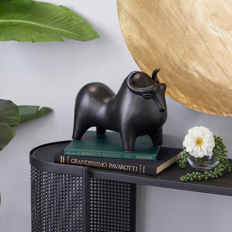 Black Porcelain Handmade Sculpture