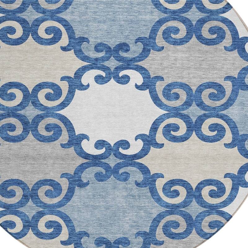 HomeRoots Trellis Transitional Rectangle Outdoor Rug