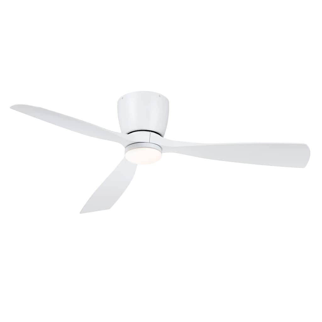 Klinch 52 inch Indoor/Outdoor Ceiling Fan with LED Light Kit - Matte White