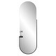 preview thumbnail 2 of 7, Allan Andrews Full Length Black Metal Framed Mirror with Tray Holder