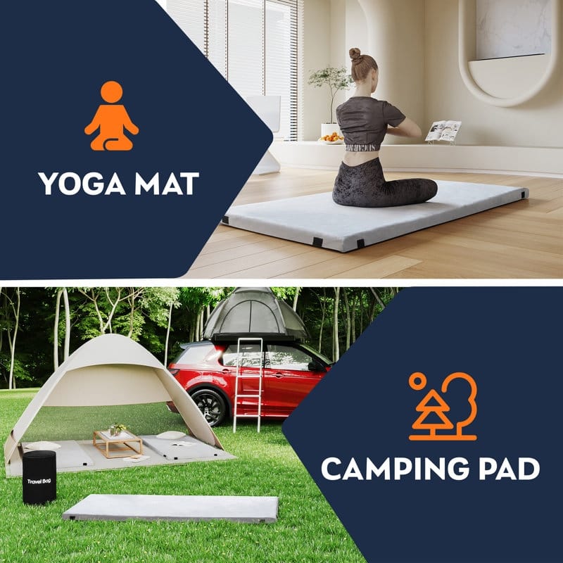 EGOHOME 2.5" Easy Roll-Up Travel Topper Pad