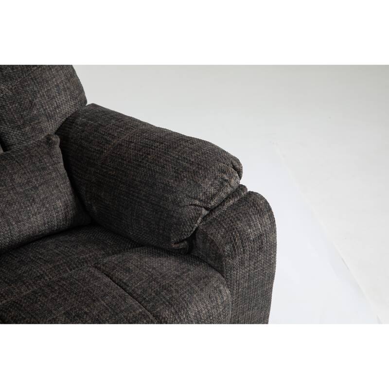 Power Lift Recliner Chair with Heat & Massage, Heavy Duty Recliner Chair with 2 Cup Holders & 2 Remote Controls