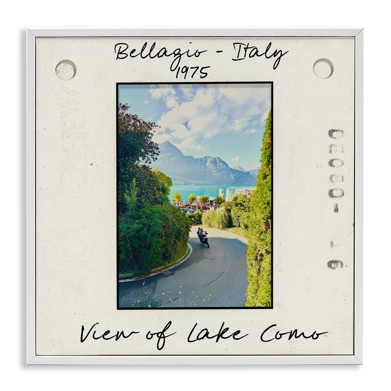 Stupell Italy Travel Vintage Photo Framed Giclee Art Design By Val Rhodes - 24 x 24 - White