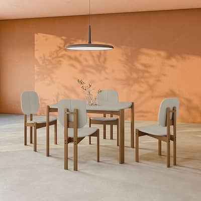 Manhattan Comfort Mid-Century Gales 47.24 Dining Table Set