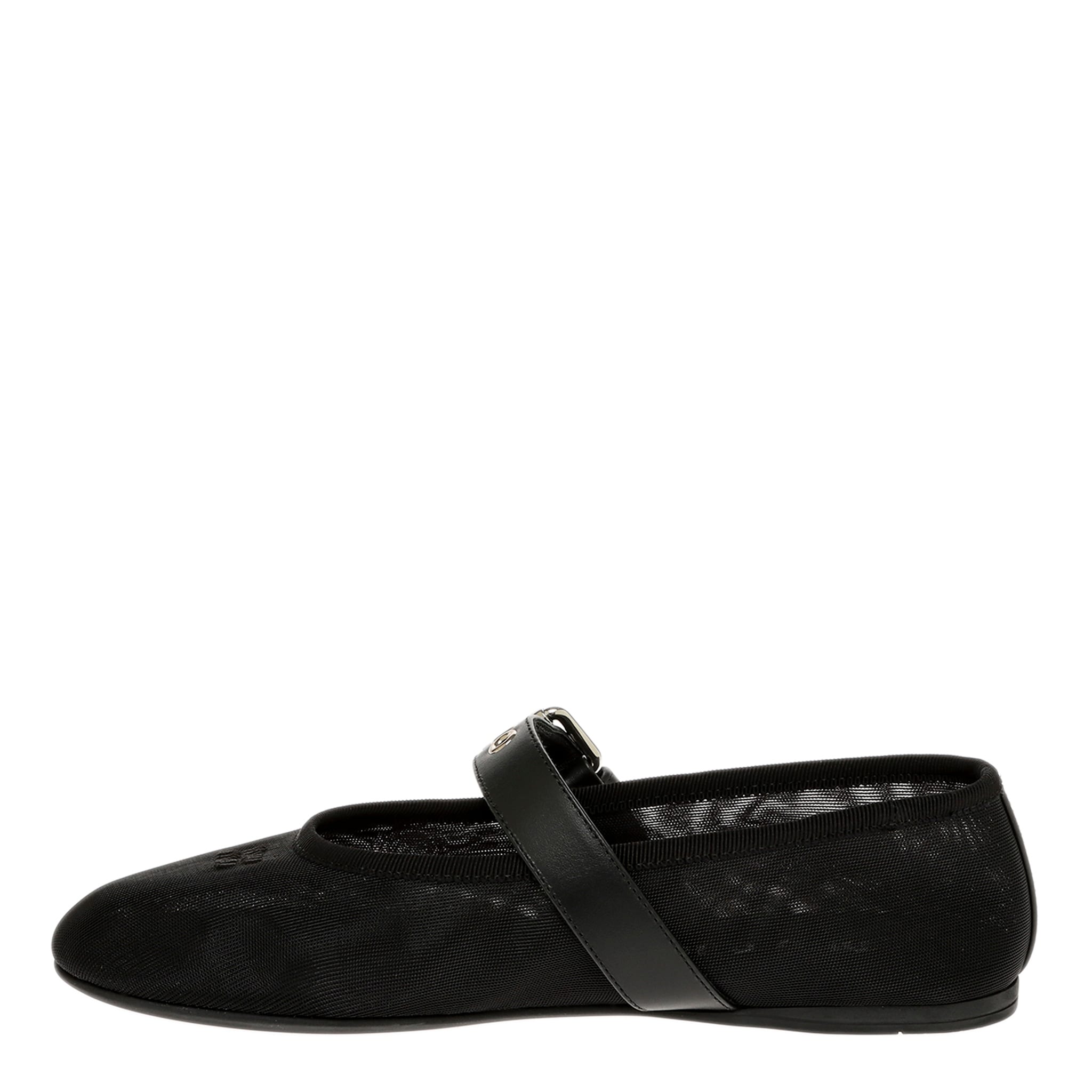 Miu Miu Mesh Fabric Ballerinas - Overstock - 43808126