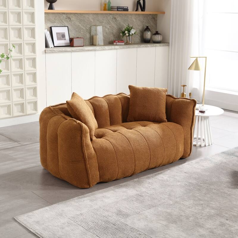66.1''W Soft beanbag chair with high resilience foam