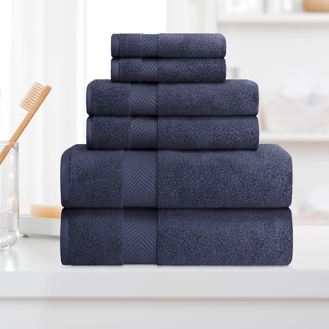 Miranda Haus Soft and Absorbent Zero Twist Cotton 6-piece Towel Set