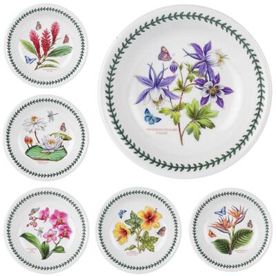 Portmeirion Exotic Botanic Garden Pasta Bowl Set of 6 - 8.5 inch